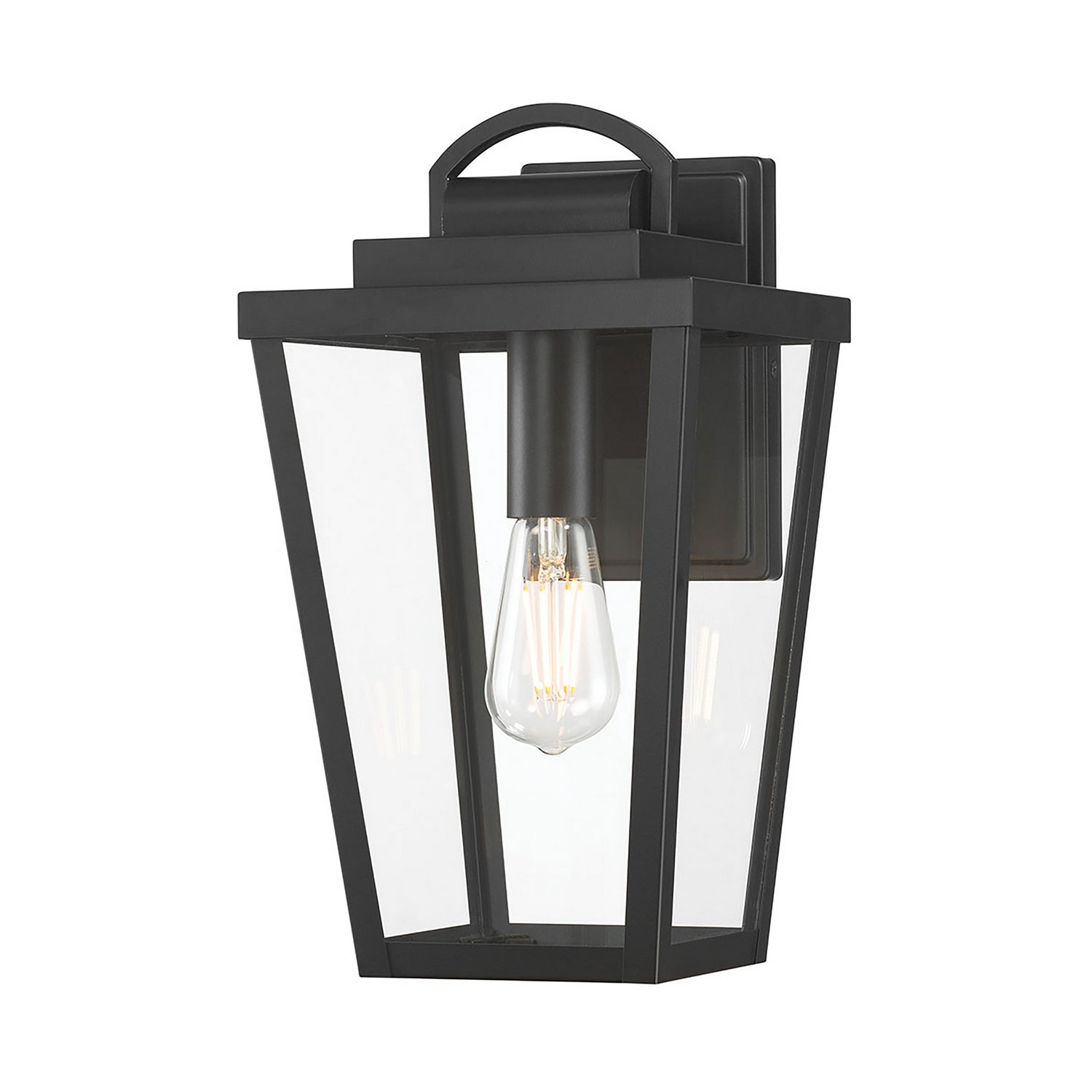 Millennium - 68201-PBK - One Light Lantern - Brenwick - Powder Coated Black