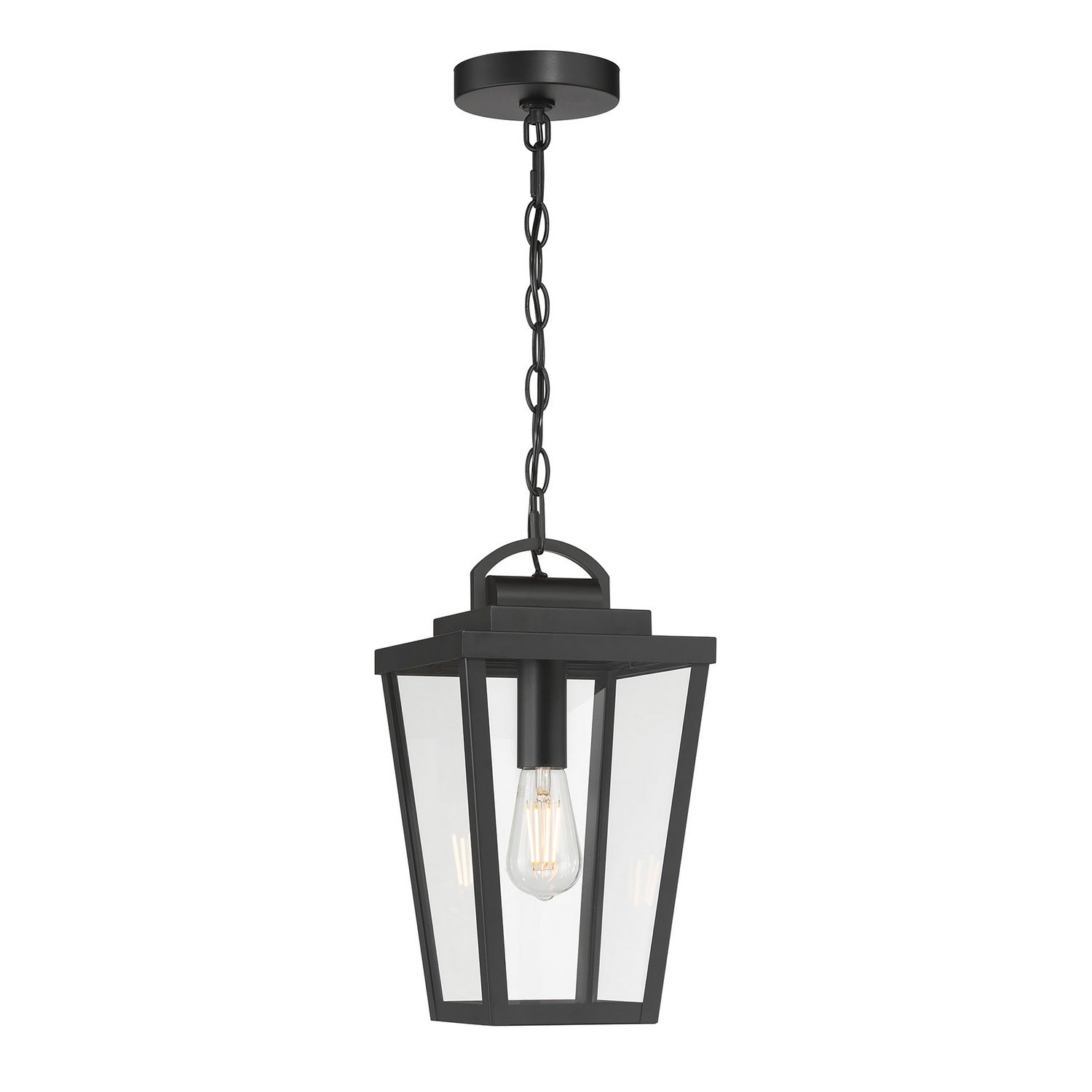 Millennium - 68301-PBK - One Light Pendant - Brenwick - Powder Coated Black