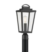 Millennium - 68401-PBK - One Light Post Lantern - Brenwick - Powder Coated Black