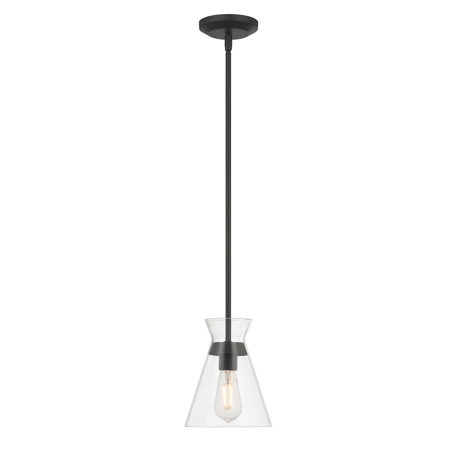 Millennium - 69001-MB - One Light Mini Pendant - Amarella - Matte Black