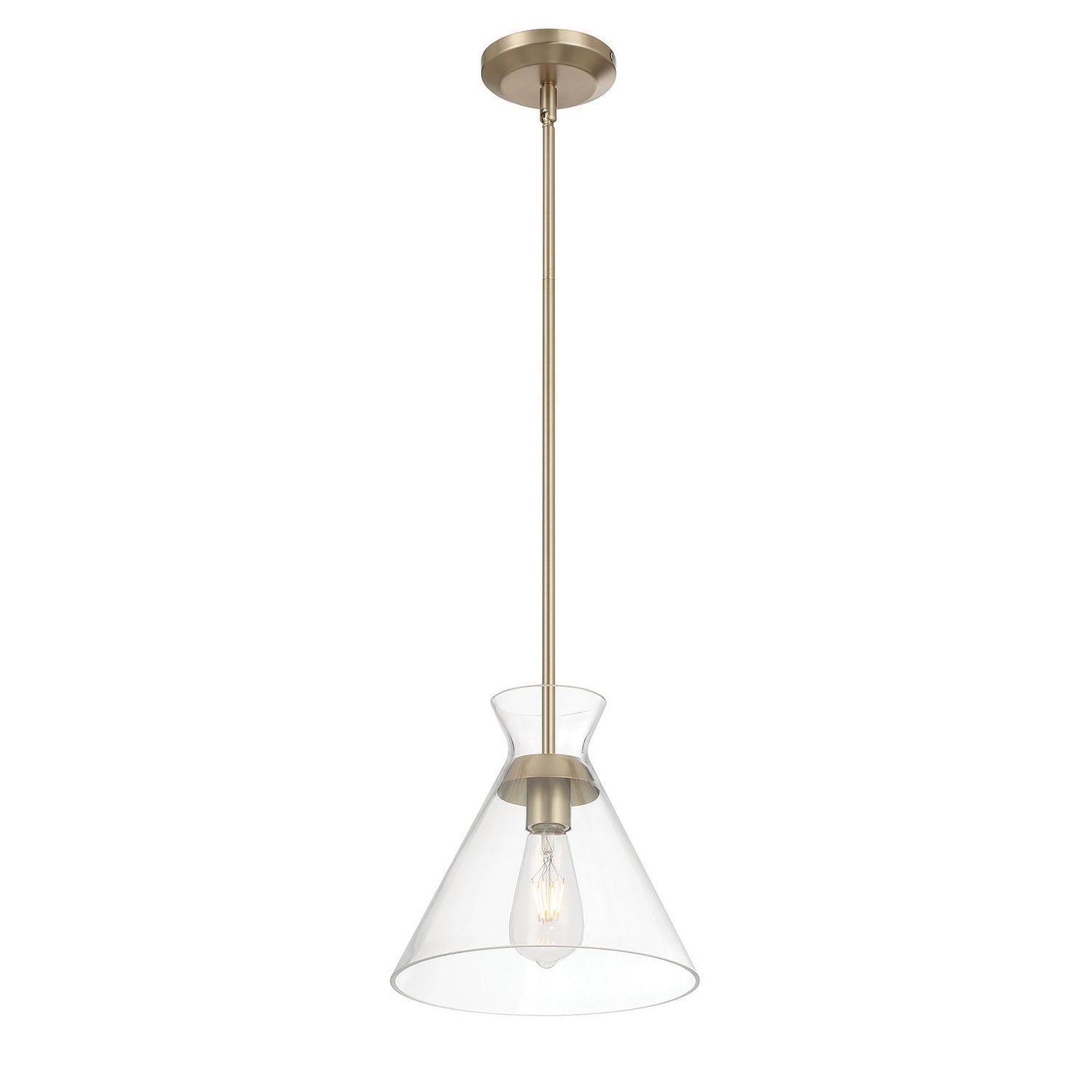 Millennium - 69101-MG - One Light Pendant - Amarella - Modern Gold
