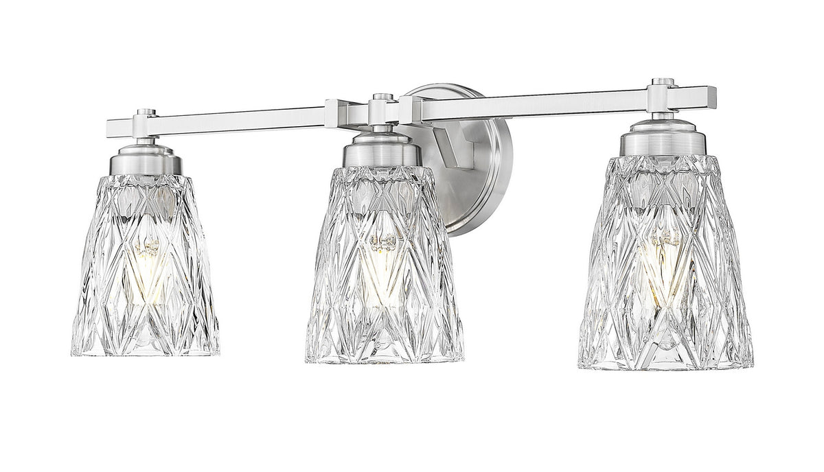 Z-Lite - 1960-3V-BN - Three Light Vanity - Andree - Brushed Nickel