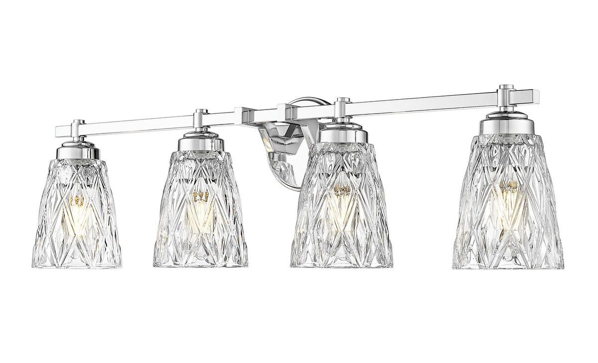 Z-Lite - 1960-4V-CH - Four Light Vanity - Andree - Chrome