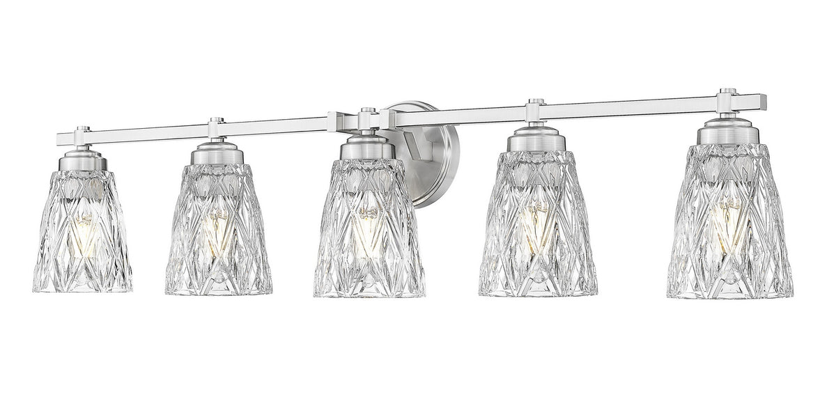 Z-Lite - 1960-5V-BN - Five Light Vanity - Andree - Brushed Nickel