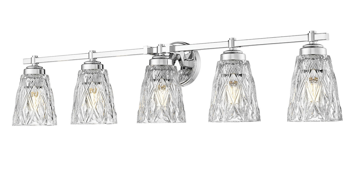 Z-Lite - 1960-5V-CH - Five Light Vanity - Andree - Chrome