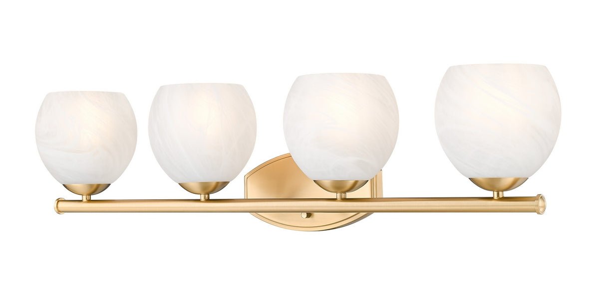 Z-Lite - 1963-4V-MGLD - Four Light Vanity - Colette - Modern Gold
