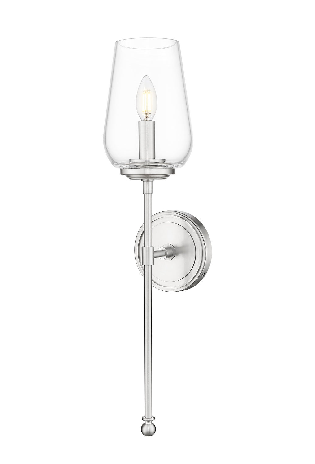Z-Lite - 2012-1S-BN - One Light Wall Sconce - Dominique - Brushed Nickel