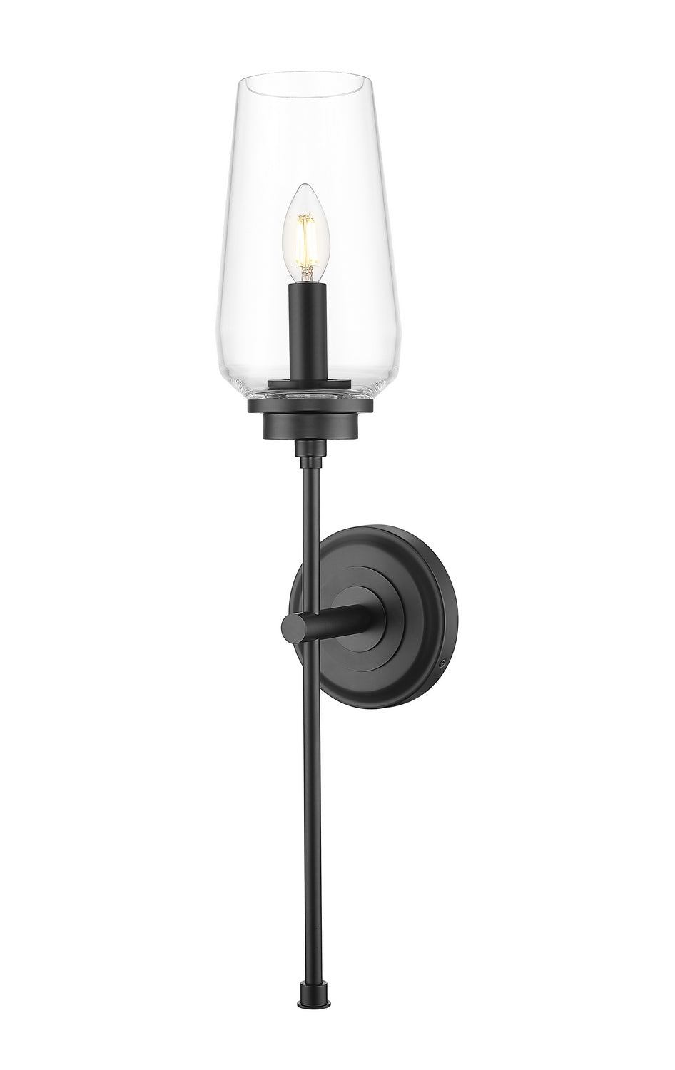 Z-Lite - 2013-1S-MB - One Light Wall Sconce - Clara - Matte Black