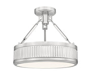 Z-Lite - 3046SF15-SN-LED - LED Semi Flush Mount - Quinn - Satin Nickel