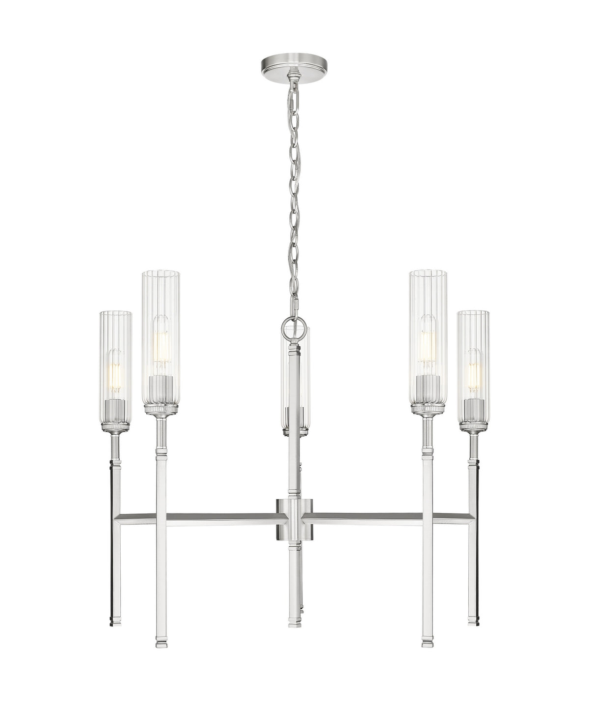 Z-Lite - 3047-5BN - Five Light Chandelier - Esme - Brushed Nickel