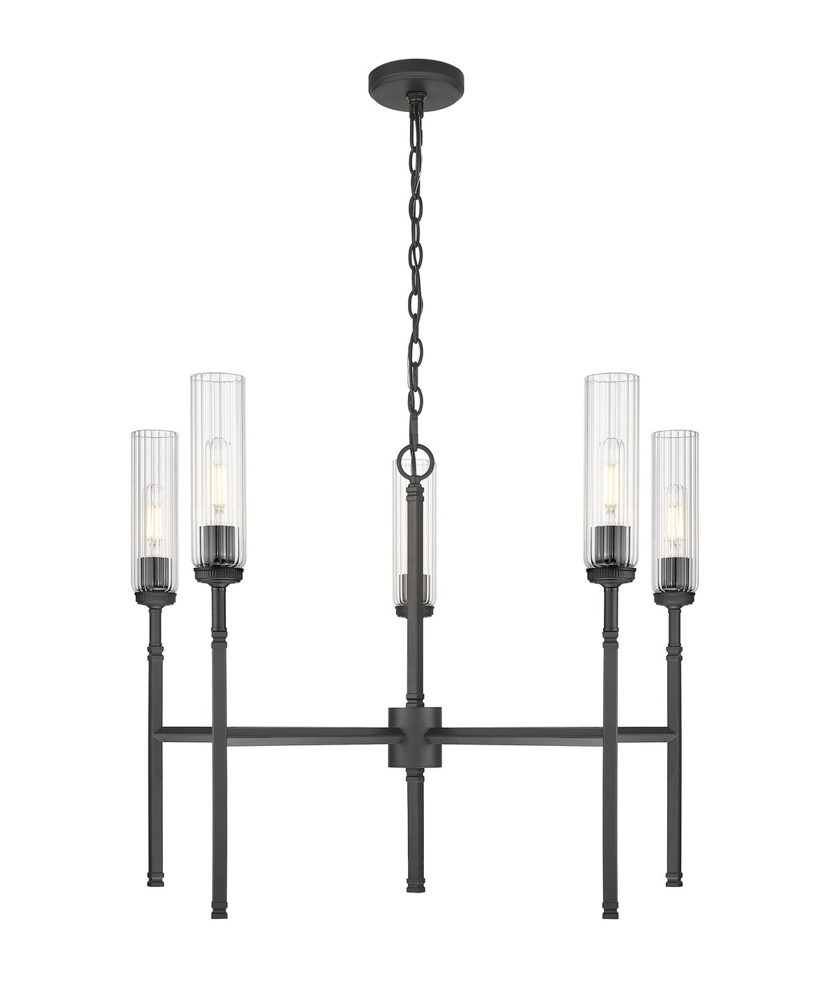Z-Lite - 3047-5MB - Five Light Chandelier - Esme - Matte Black