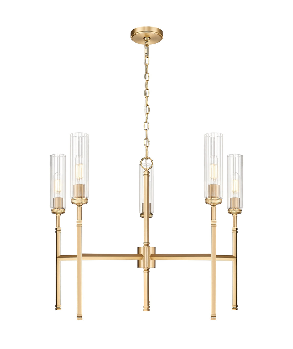 Z-Lite - 3047-5MGLD - Five Light Chandelier - Esme - Modern Gold