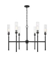 Z-Lite - 3047-6MB - Six Light Chandelier - Esme - Matte Black