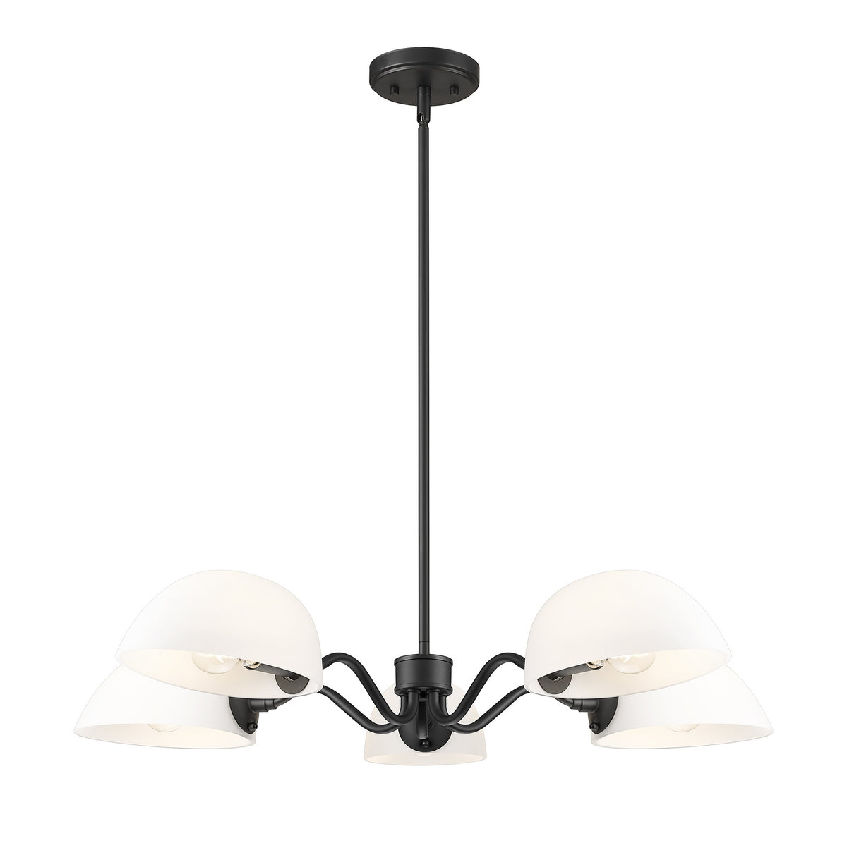 Z-Lite - 3048-5MB - Five Light Chandelier - Breton - Matte Black