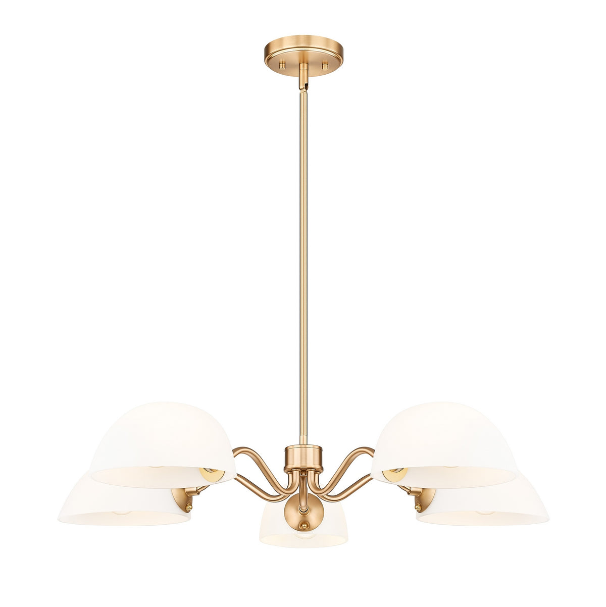 Z-Lite - 3048-5MGLD - Five Light Chandelier - Breton - Modern Gold