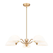 Z-Lite - 3048-5MGLD - Five Light Chandelier - Breton - Modern Gold