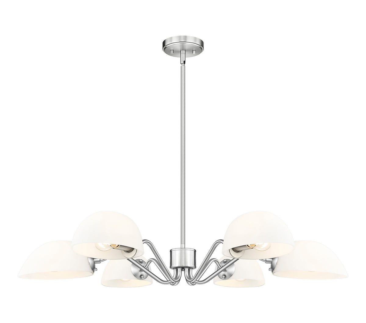 Z-Lite - 3048-6BN - Six Light Chandelier - Breton - Brushed Nickel