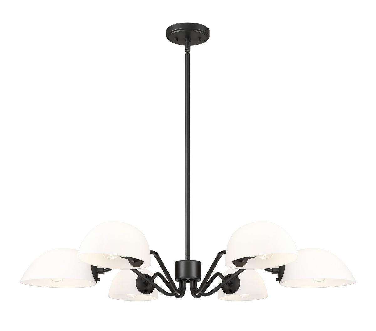 Z-Lite - 3048-6MB - Six Light Chandelier - Breton - Matte Black
