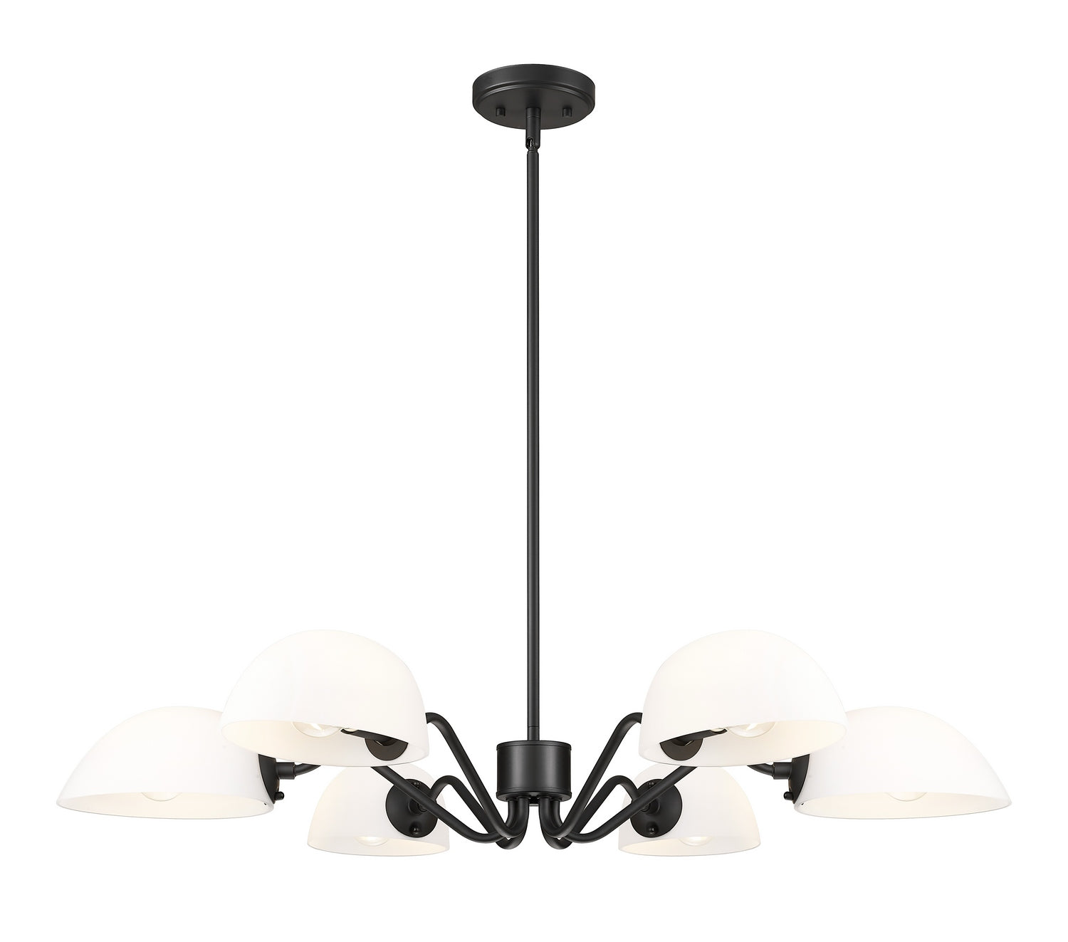Z-Lite - 3048-6MB - Six Light Chandelier - Breton - Matte Black