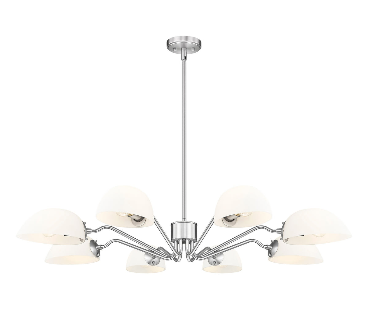 Z-Lite - 3048-8BN - Eight Light Chandelier - Breton - Brushed Nickel