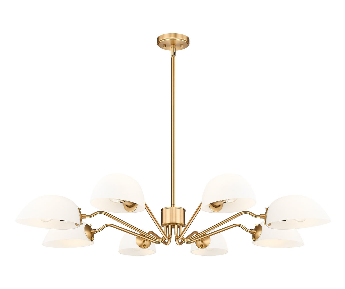 Z-Lite - 3048-8MGLD - Eight Light Chandelier - Breton - Modern Gold