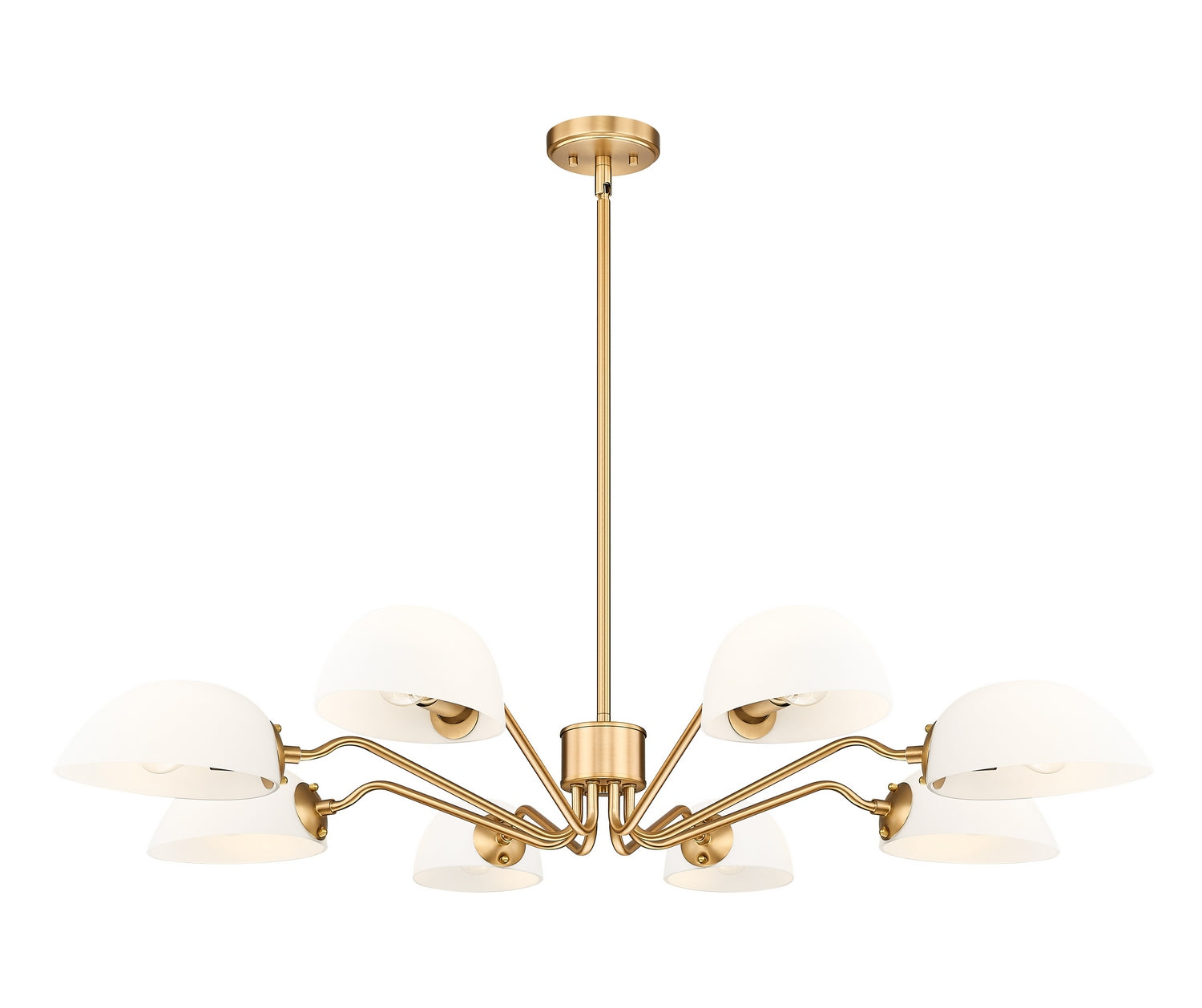 Z-Lite - 3048-8MGLD - Eight Light Chandelier - Breton - Modern Gold