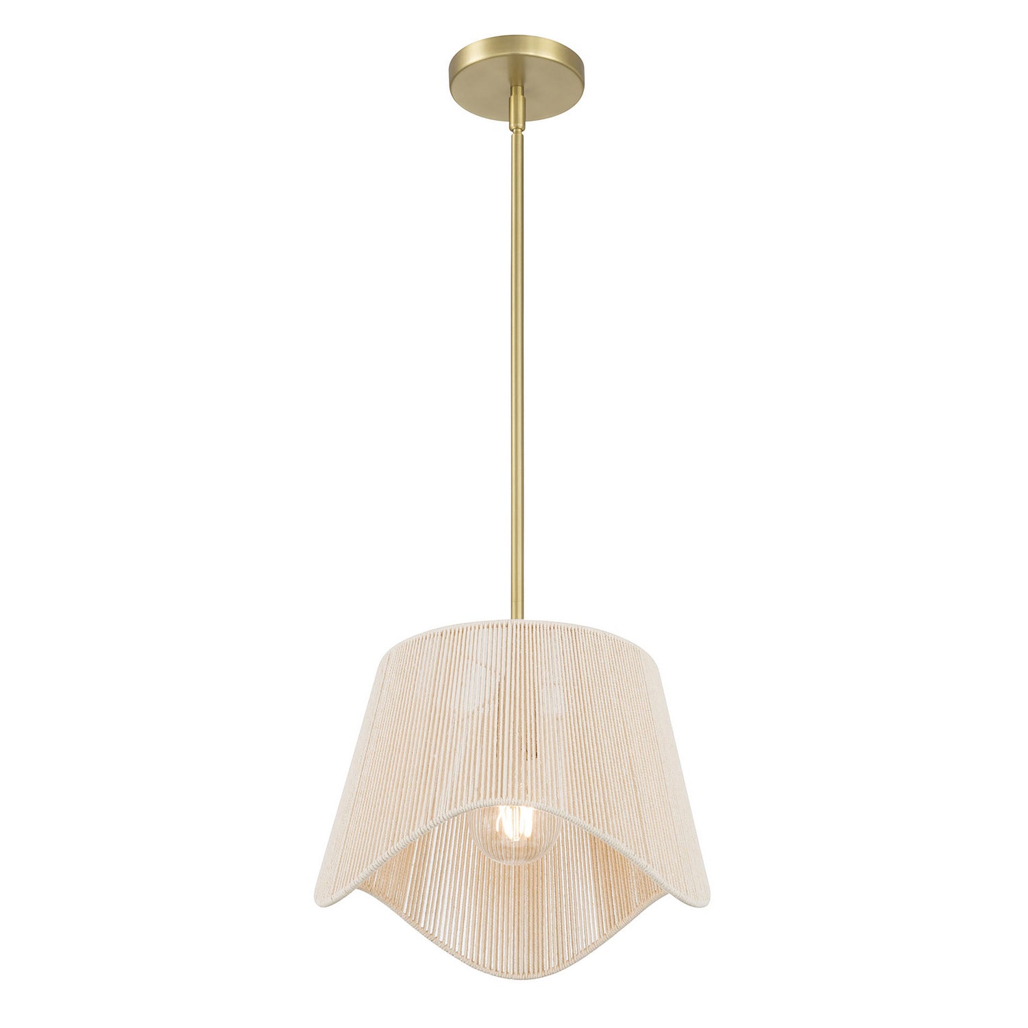 Millennium - 9001-VB - One Light Pendant - Tulara - Vintage Brass