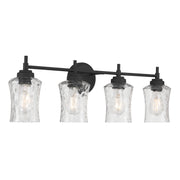 Millennium - 909104-MB - Four Light Vanity - Clarvyn - Matte Black