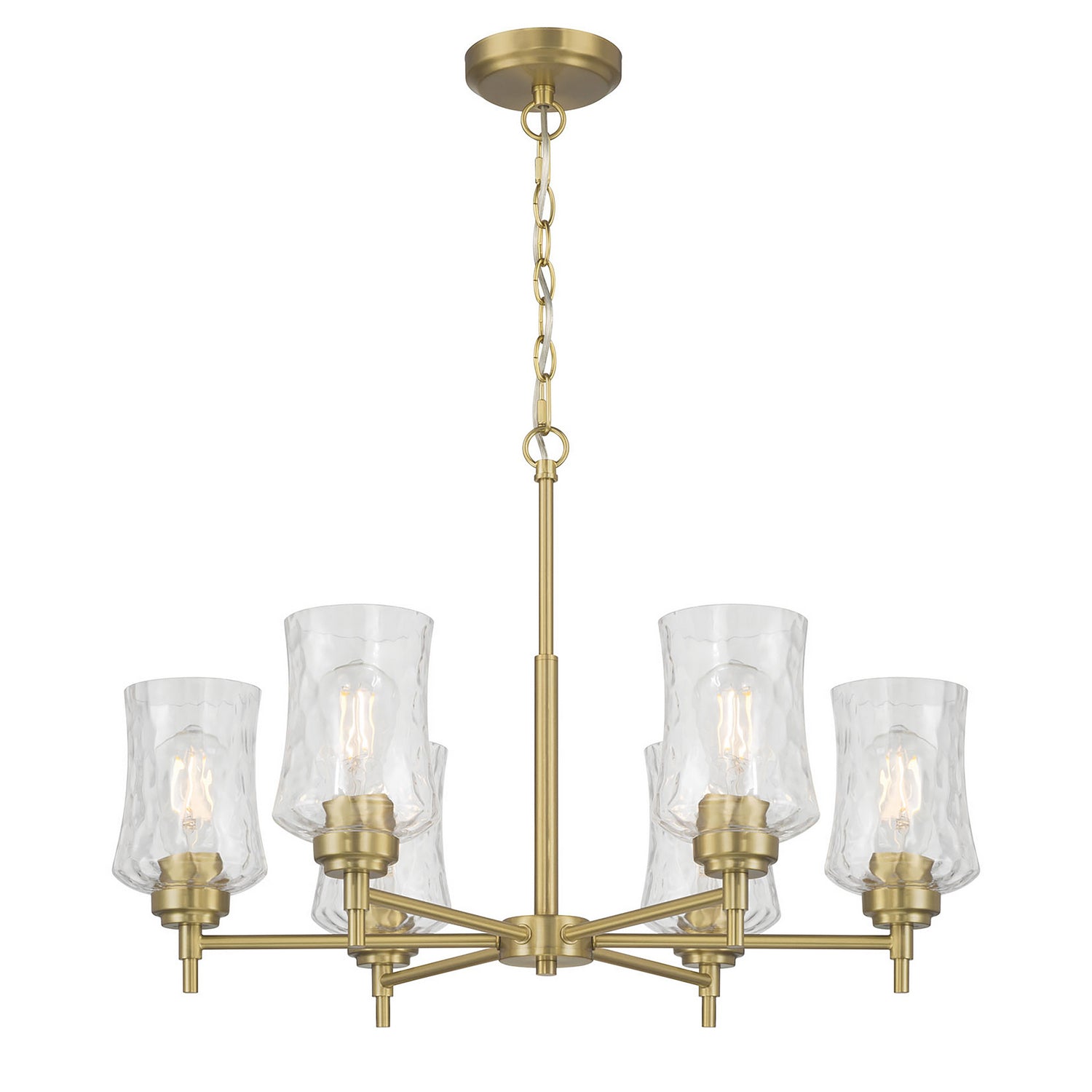 Millennium - 909106-VB - Six Light Chandelier - Clarvyn - Vintage Brass