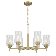 Millennium - 909106-VB - Six Light Chandelier - Clarvyn - Vintage Brass