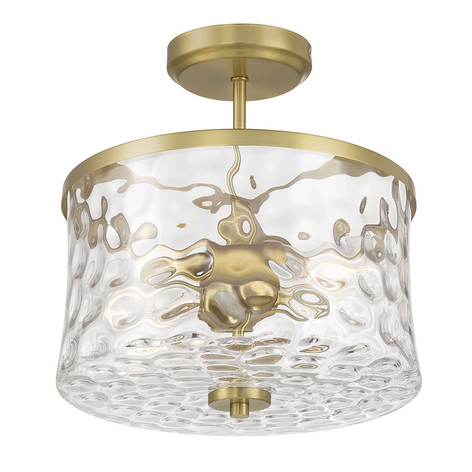 Millennium - 909201-VB - Two Light Semi-Flush Mount - Clarvyn - Vintage Brass
