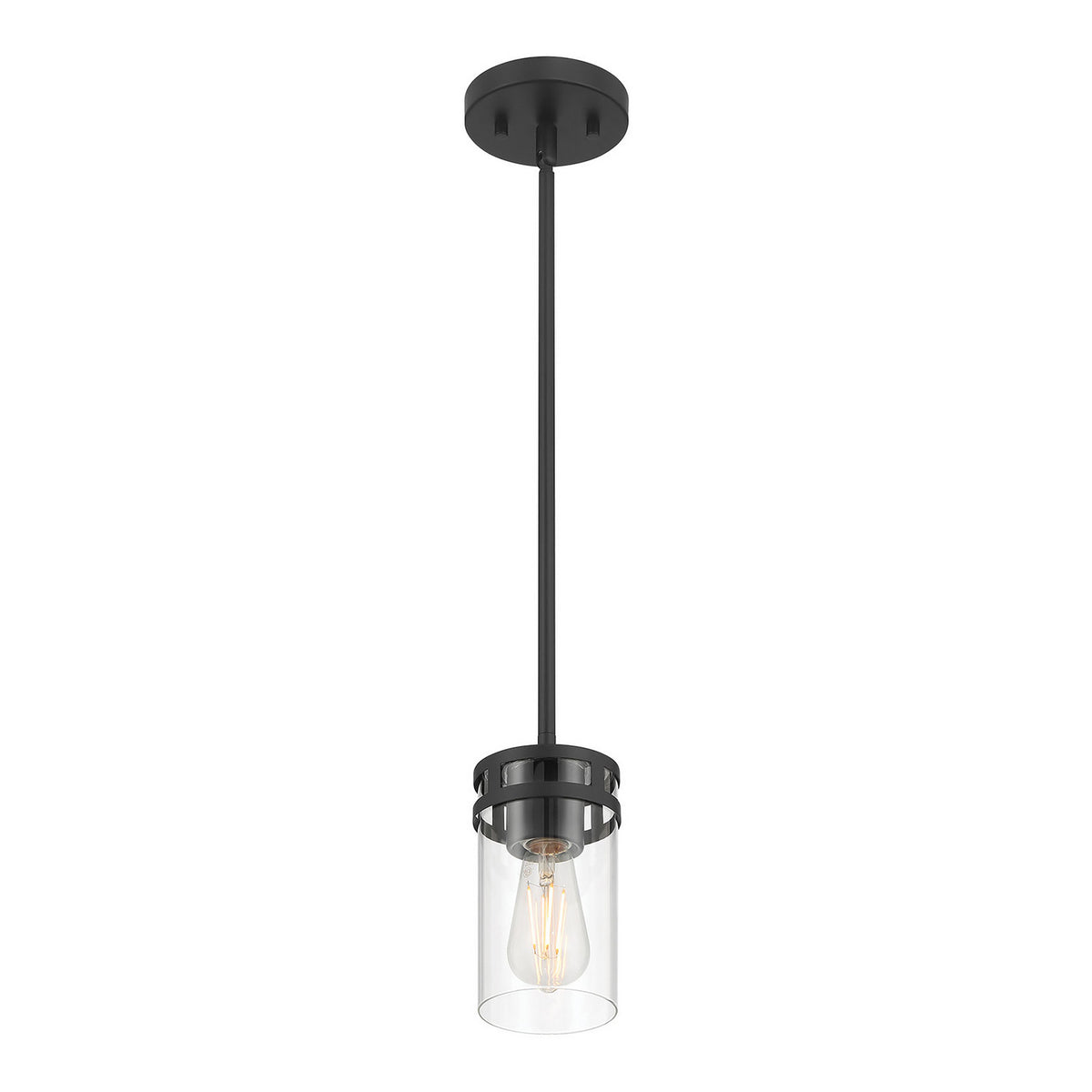Millennium - 91011-MB - One Light Mini Pendant - Lunden - Matte Black