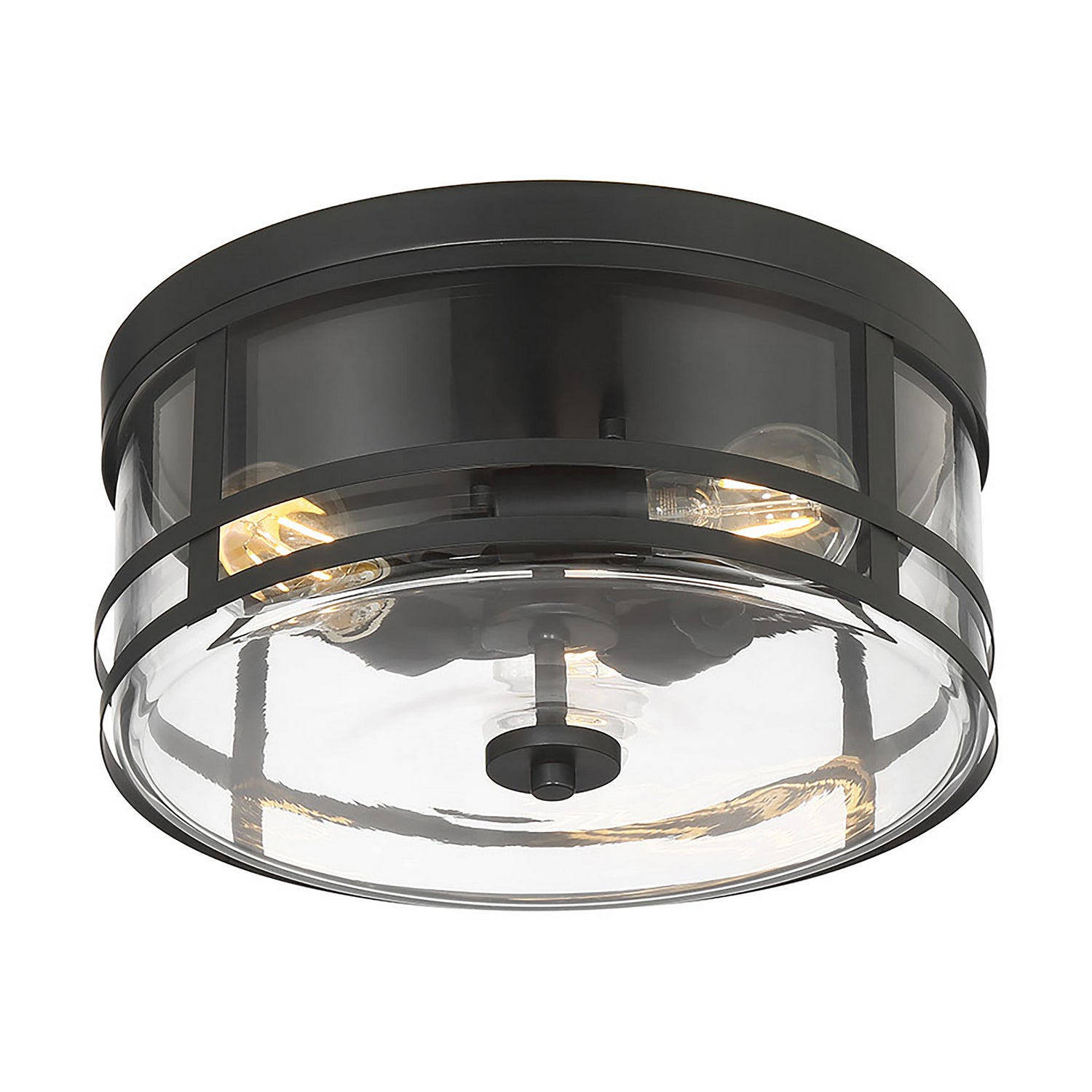 Millennium - 91013-MB - Three Light Flush Mount - Lunden - Matte Black
