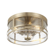 Millennium - 91013-MG - Three Light Flush Mount - Lunden - Modern Gold