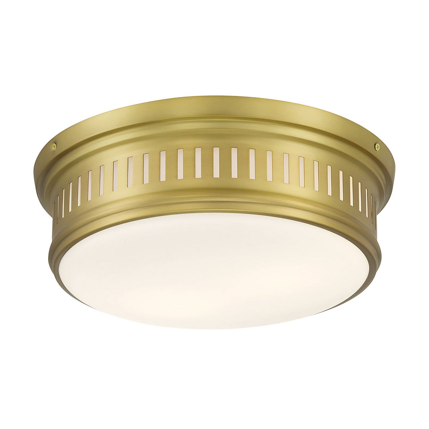 Millennium - 95102-VB - Two Light Flush Mount - Velune - Vintage Brass