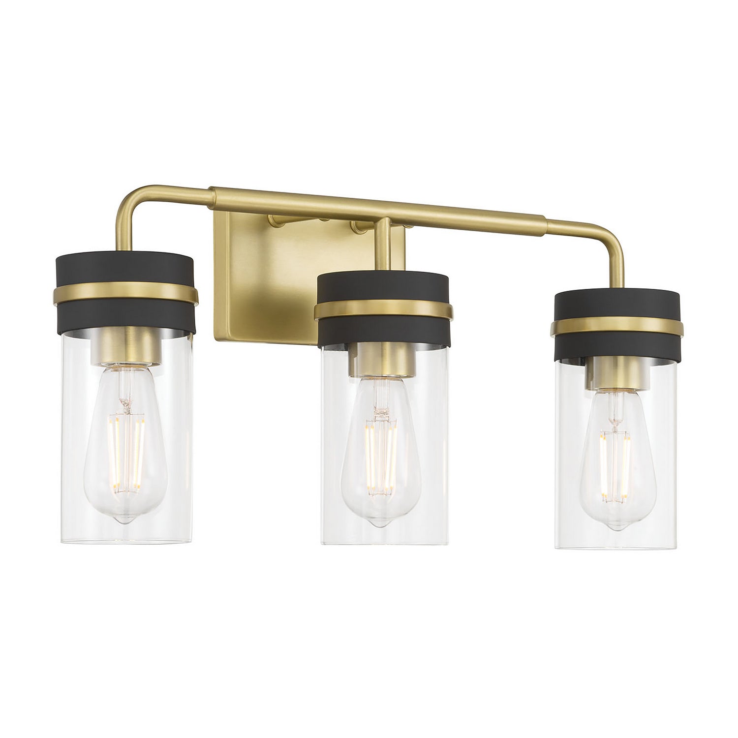 Millennium - 95203-VB/MB - Three Light Vanity - Marbridge - Vintage Brass