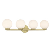 Millennium - 97004-VB - Four Light Vanity - Ardeva - Vintage Brass