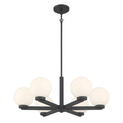 Millennium - 97106-MB - Six Light Chandelier - Ardeva - Matte Black