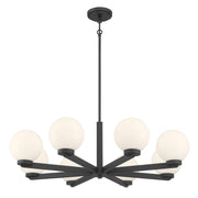 Millennium - 97108-MB - Eight Light Chandelier - Ardeva - Matte Black