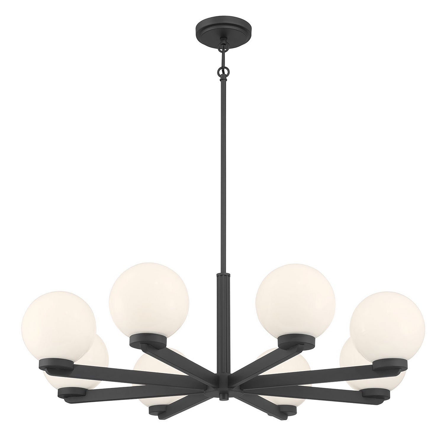 Millennium - 97108-MB - Eight Light Chandelier - Ardeva - Matte Black