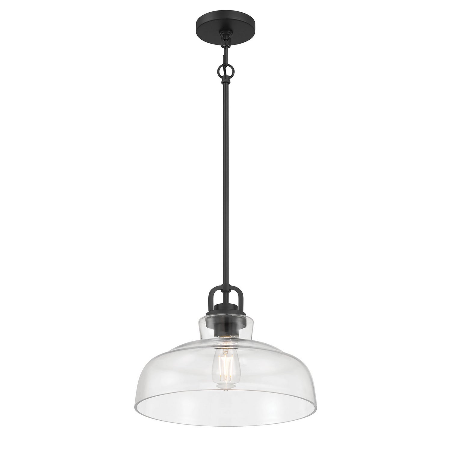 Millennium - 98101-MB - One Light Pendant - Clarien - Matte Black
