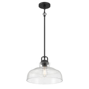 Millennium - 98101-MB - One Light Pendant - Clarien - Matte Black