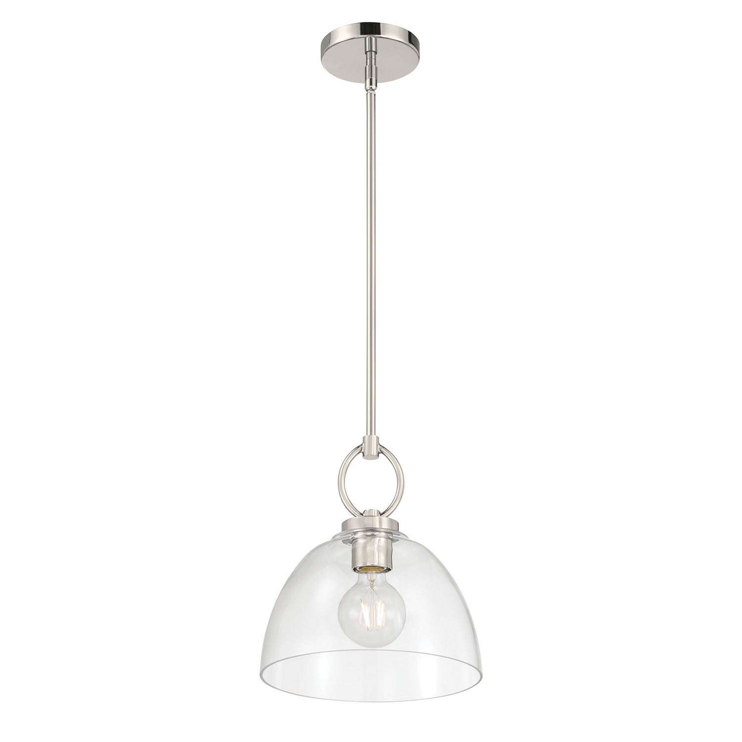 Millennium - 9951-PN - One Light Pendant - Velto - Polished Nickel
