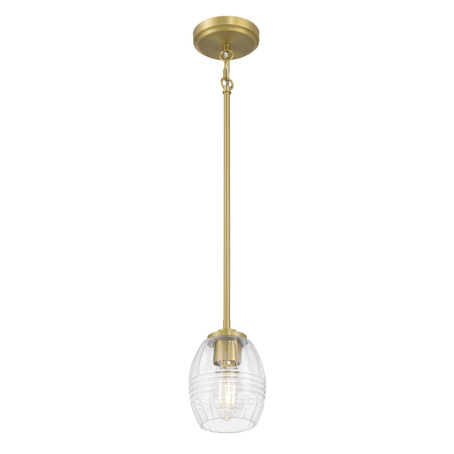 Millennium - 9981-VB - One Light Mini Pendant - Miravelle - Vintage Brass