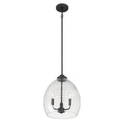 Millennium - 9983-MB - Three Light Pendant - Miravelle - Matte Black
