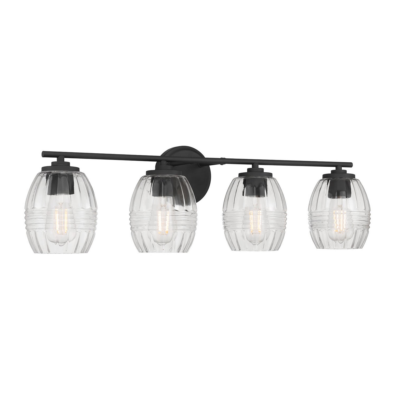 Millennium - 9994-MB - Four Light Vanity - Miravelle - Matte Black