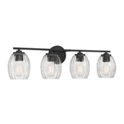 Millennium - 9994-MB - Four Light Vanity - Miravelle - Matte Black