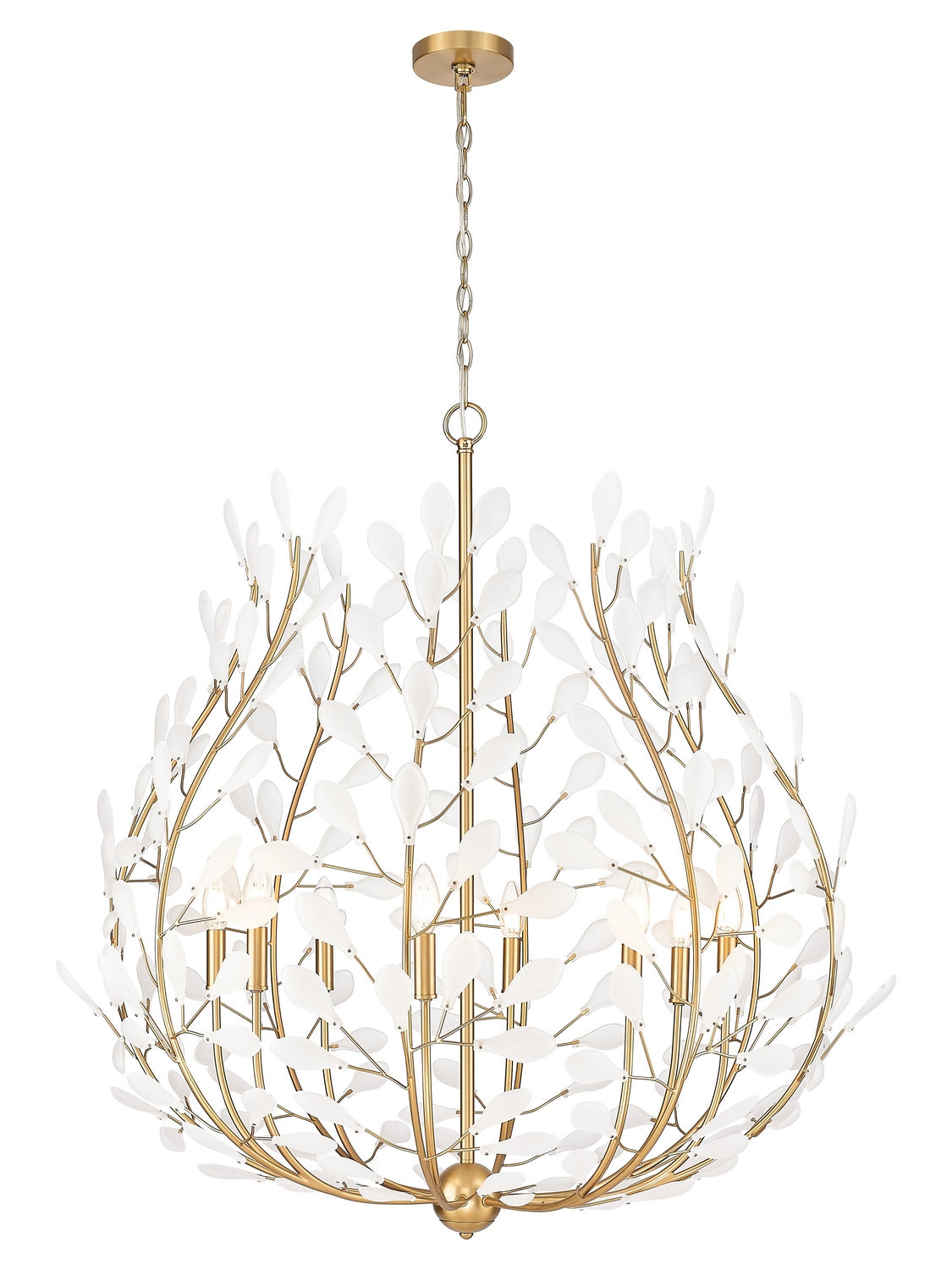 Z-Lite - 353-38MGLD - Eight Light Chandelier - Claudine - Modern Gold