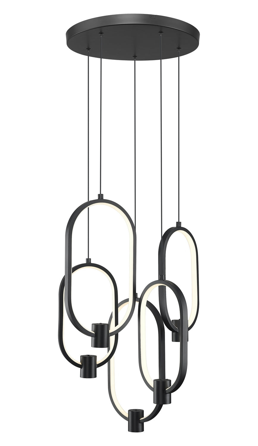Z-Lite - 4101-5MB-LED - LED Chandelier - Saros - Matte Black