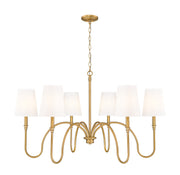 Z-Lite - 4505-6RB - Six Light Chandelier - Jisele - Rubbed Brass